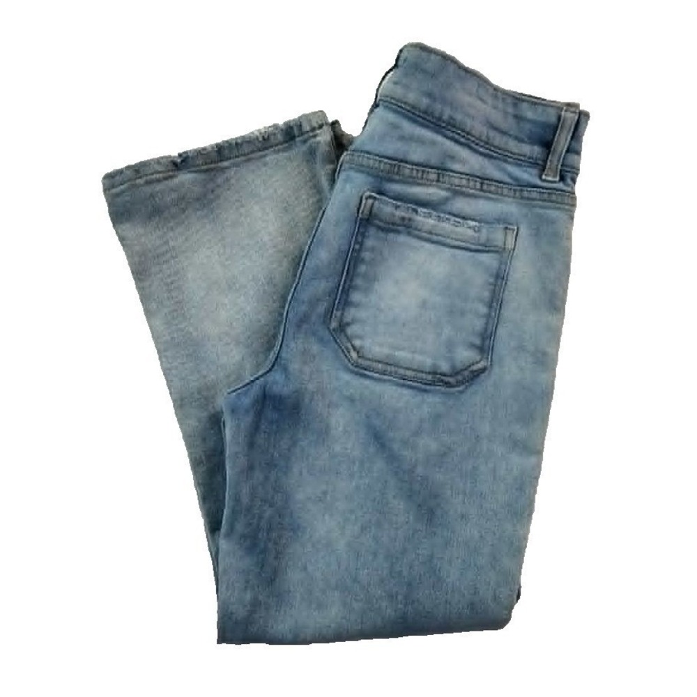 Kensie  Savannah Light Wash Women 8/29 High Rise‎ Flare Ankle Jeans Vintage Luxe